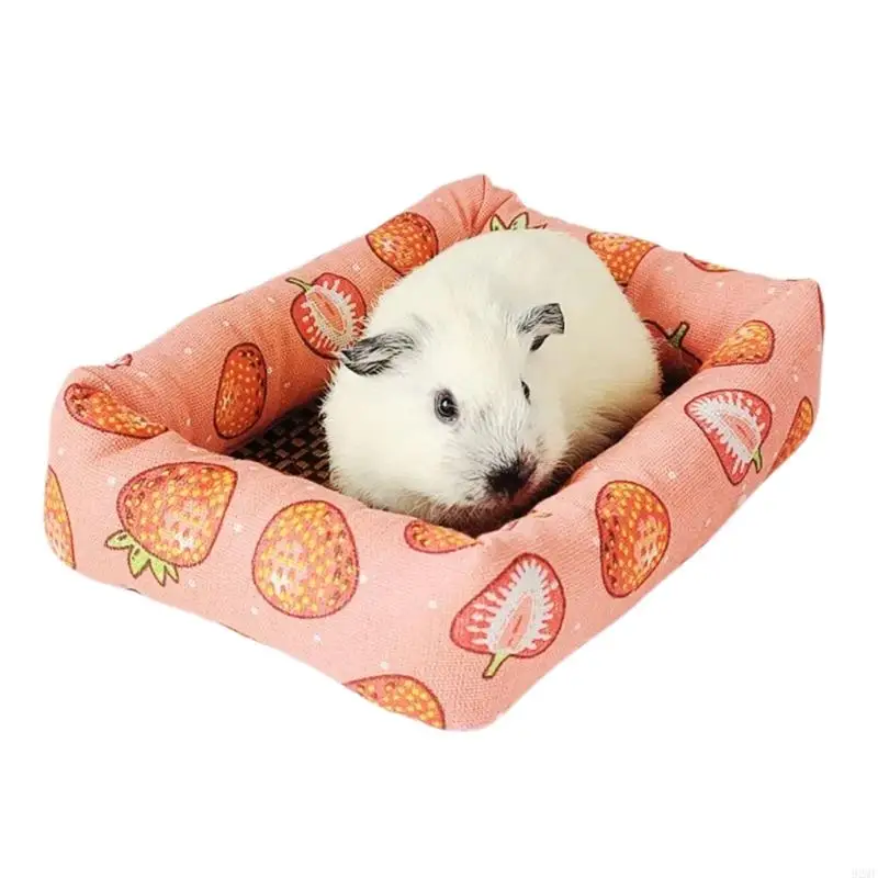 Hamster Zomer Koelmat voor Kleine Dieren Ademend Kussen Bed Cavia Rat Konijnenkooi Eekhoorn Rotan Mat: S / plum