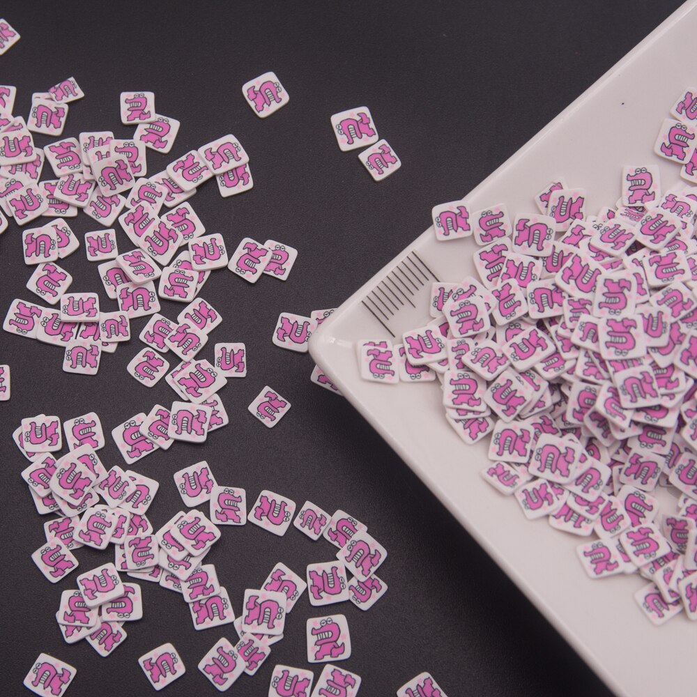 65g Love Envelope Shape Polymer Clay Slices Sprinkles for Phone Decoration,Scrapbook Shaker Card DIY,Filler Filling: 7