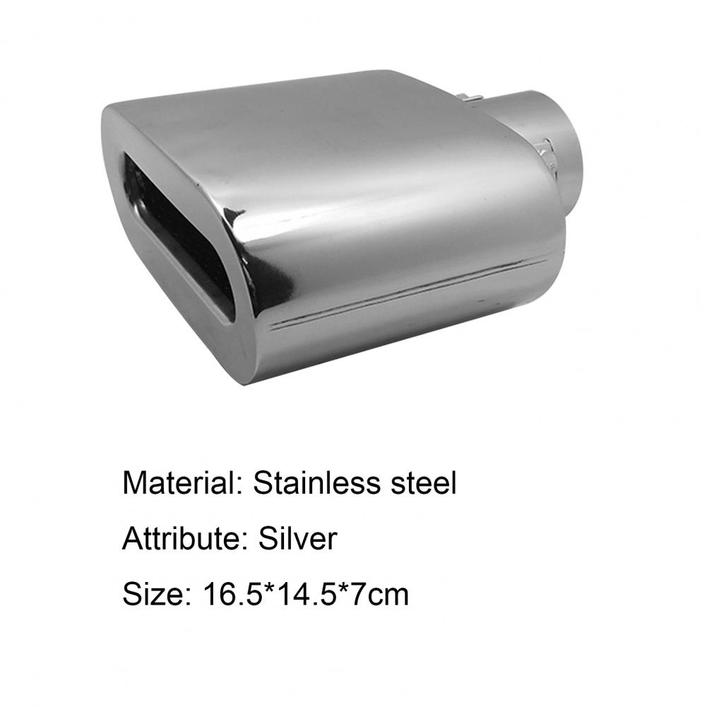 Silencieux d&#39;échappement universel 6028A, bouche plate, en acier inoxydable, pour voiture, directe, 70%