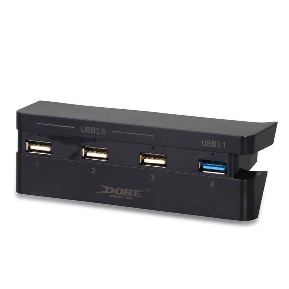 Super haute vitesse 4 en 1 USB Hub adapté pour Sony Playstation 4 mince PS4 mince Console noir contrôleur accessoire USB 2.0