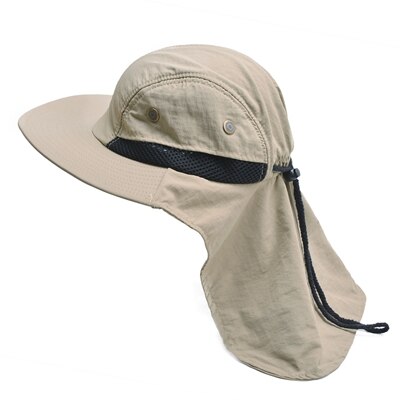 Brand chapeau solhat til mand solskærm fiskeri spand hat sommer hat klatre bjerg jungle vandreture kvinder uv beskyttelse hatte: Khaki