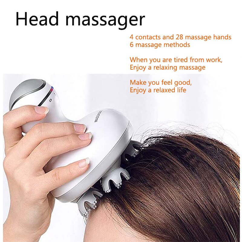Smart head massager electric scalp massager relieve pressure and promote blood circulation hair growth electric massager: Default Title