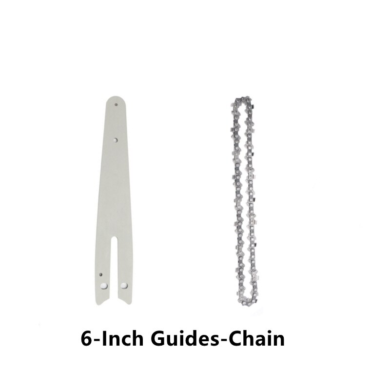 4/6 inch Chain Guide Electric Chainsaw Chains and Guide Used For Logging And Pruning Lithium electric saw universal: 6-Inch Guides-Chain