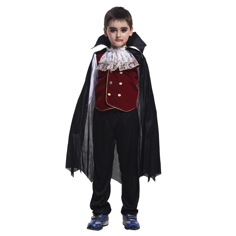 Jongens kids Kind Vampire Halloween Kostuum, Gothic/Dracula Vampier