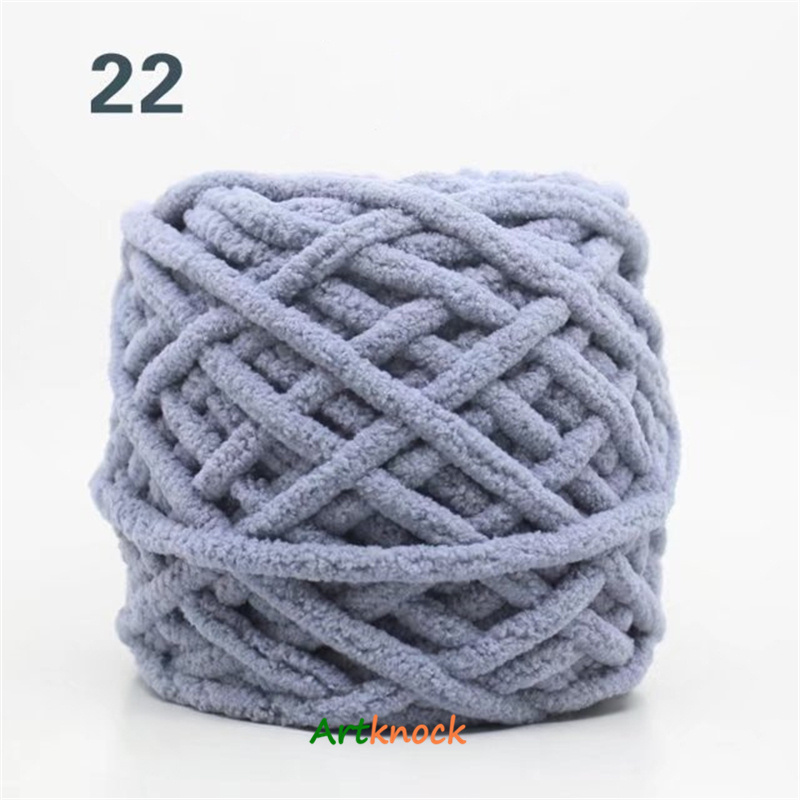 1 unidad de hilo de algodón grueso, bufanda teñida colorida, hilo tejido a mano para tejer a mano, zapatos, bufanda suave de 7mm,