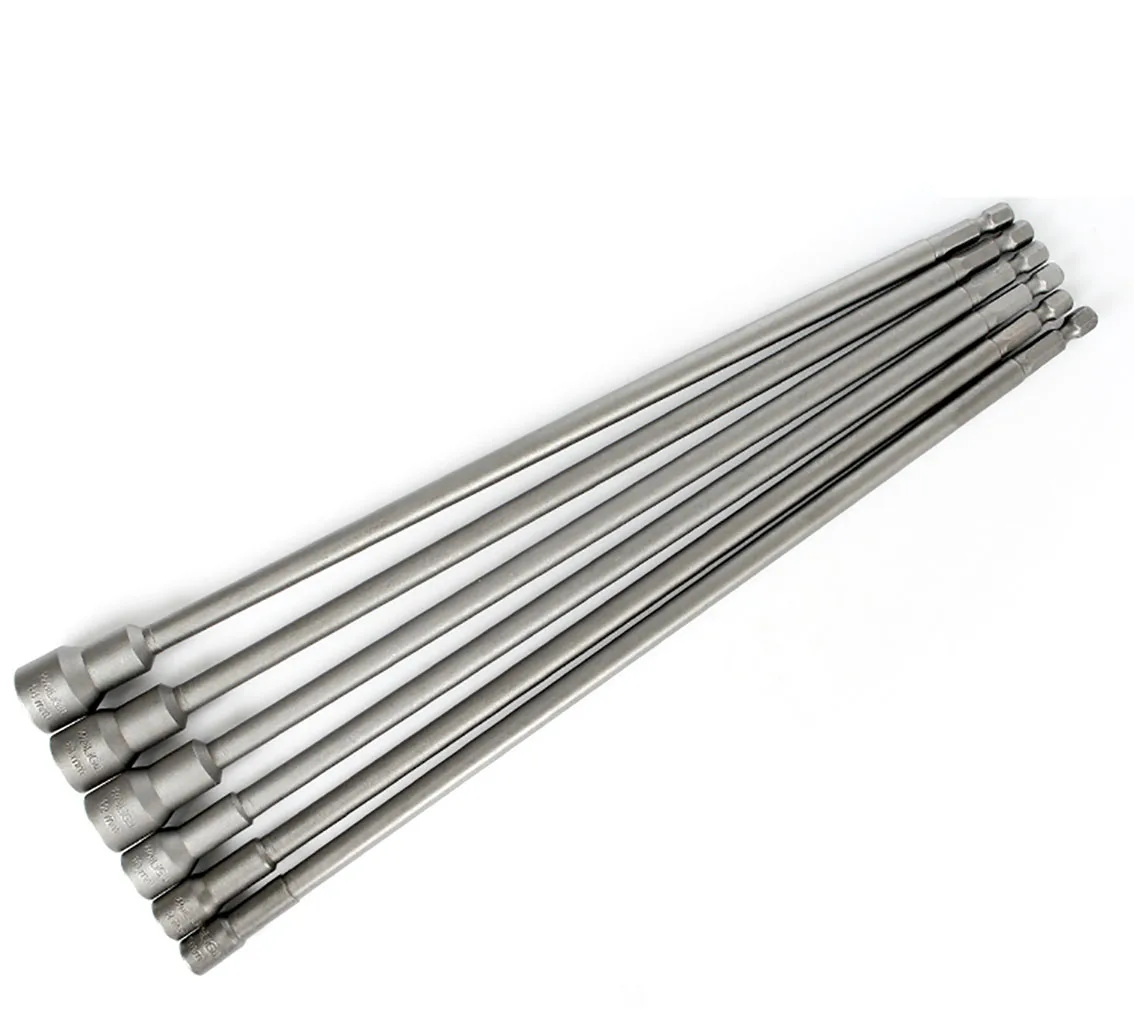 250-350mm Long Metric Screwdriver With Conversion Drill Bit 7 8To 14mm Magnetic Hex Shank Hex Nut Internal Hexagonal Screwdriver