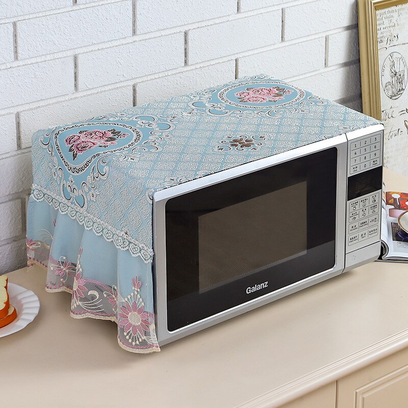 Moderne Neue Haushalts Tischdecke Ofen Tuch Abdeckung Handtuch Mikrowelle Staub Abdeckung Lagerung Tasche Schnee Blume Mikrowelle Ofen Abdeckung: H