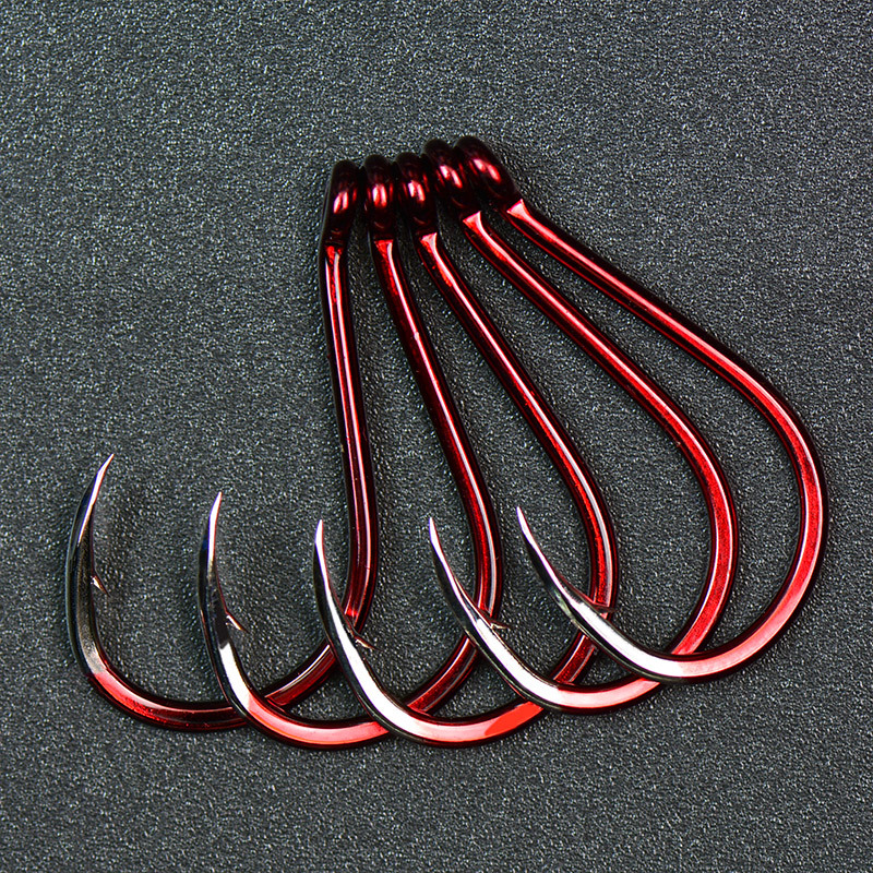 Amo spinato da pesca curva bocca attacco rapido triangolare Super ago punto amo da pesca spigola nera Bass giappone ganci confezione da 4-8 pezzi