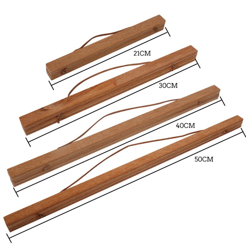21-80cm Magnetic Wooden Photo Frame Scroll Print Poster Picture Hanger DIY all Hanging Poster Frame Decor