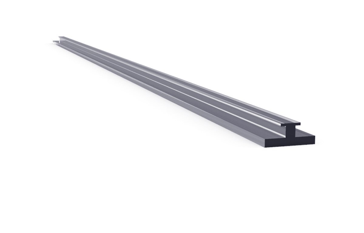 Store Mini Mounting Rail with foam tape PVC data strip for shelf pusher rail stopper Plastic T-rail: Default Title