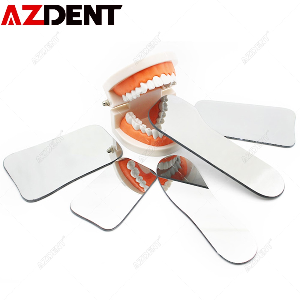 5 Stks/set Azdent Dental Orthodontische Fotografie Dubbelzijdig Spiegels Glas Spiegel