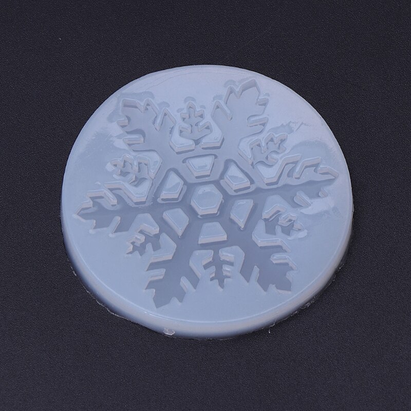 Silicone Mold Sneeuwvlok Kerst Diy Ambachten Sieraden Maken Hanger Epoxyhars