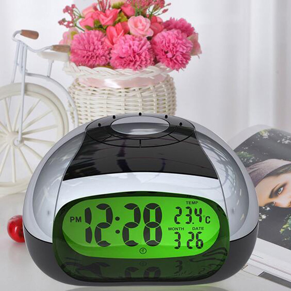 Intelligent Alarm Clock LED Eye Product Night Light 5 Colors Talking Clock Modern Music Watches Livingroom Diaplay