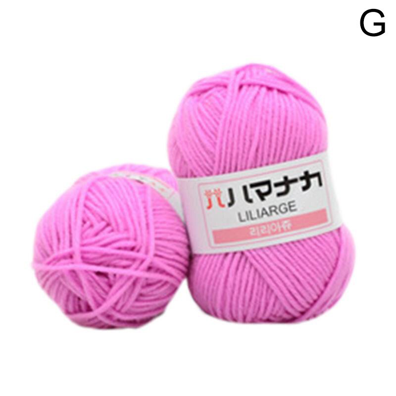 Super Soft Milk Sweet Soft Cotton Baby Knitting Wool Yarn Milk Cotton Thick Yarn for Knitting Scarf Hand Knitting Crochet Yarn: G