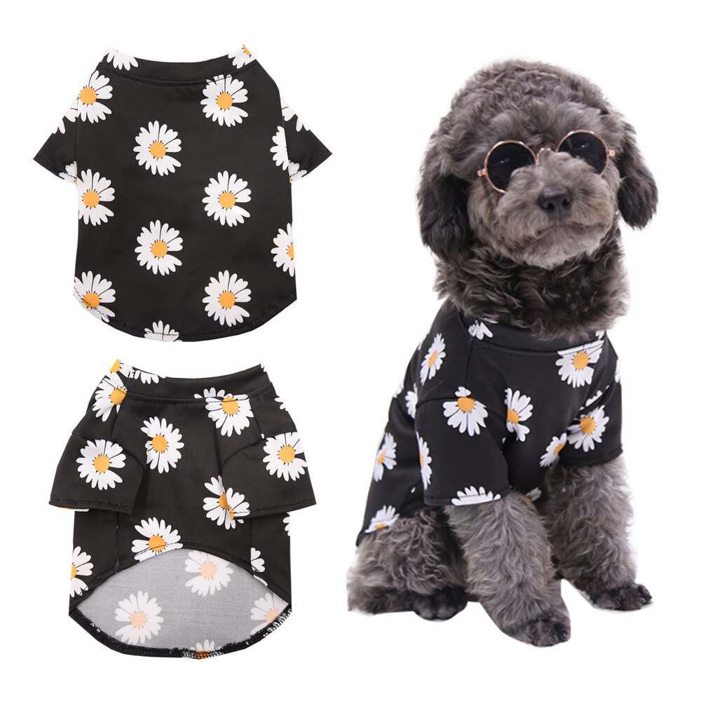 XS-2XL Cooling Pet Dog Summer Clothes For Dogs Shirt Milk Silk Fabric Puppy Pet Clothing For Small Dogs Costume Chihuahua