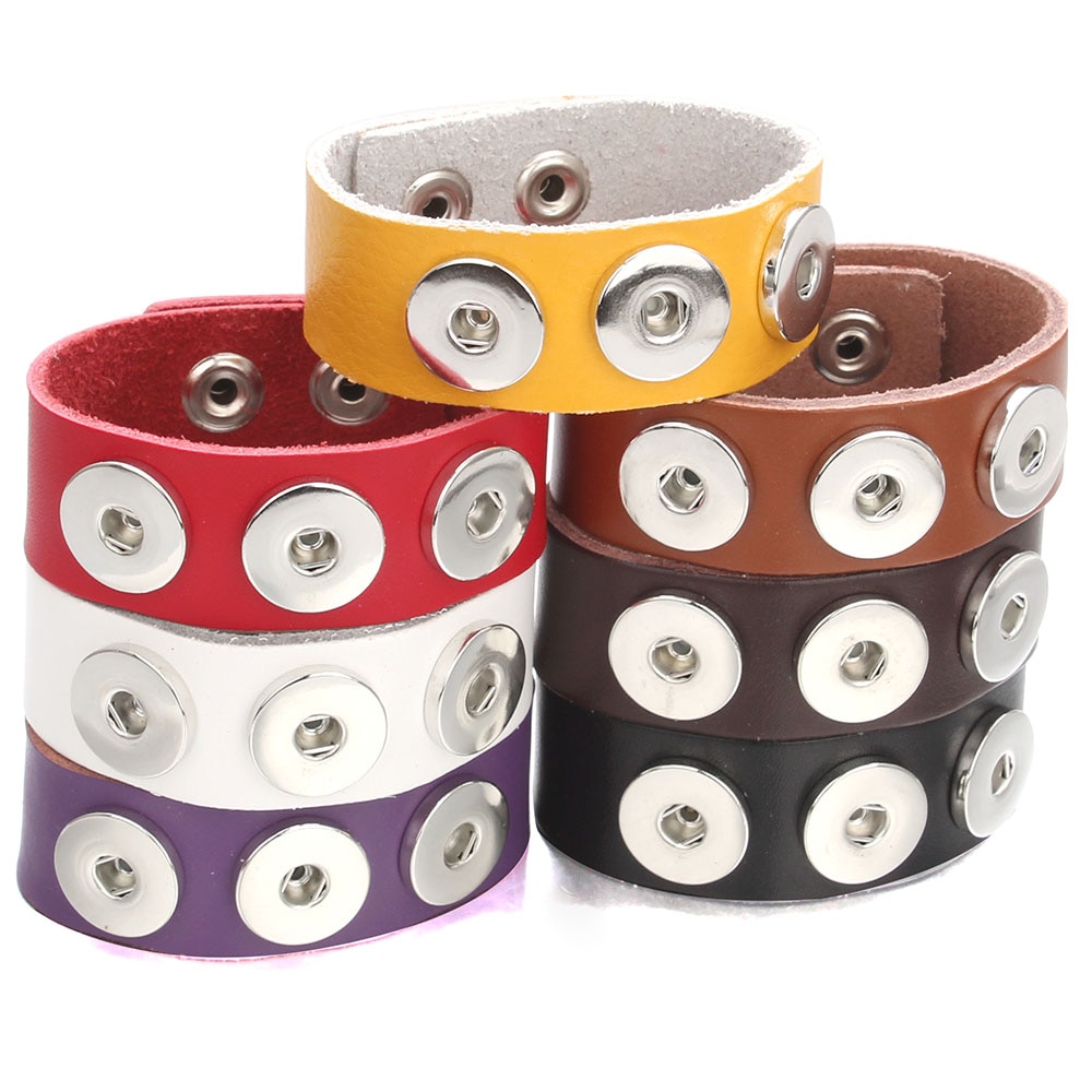 3- knops armband met drukknopen van leer voor vrouwen, wikkelarmband met bedel, boho, bohemian armbanden, armband voor vrouwen, sieraden  zg510