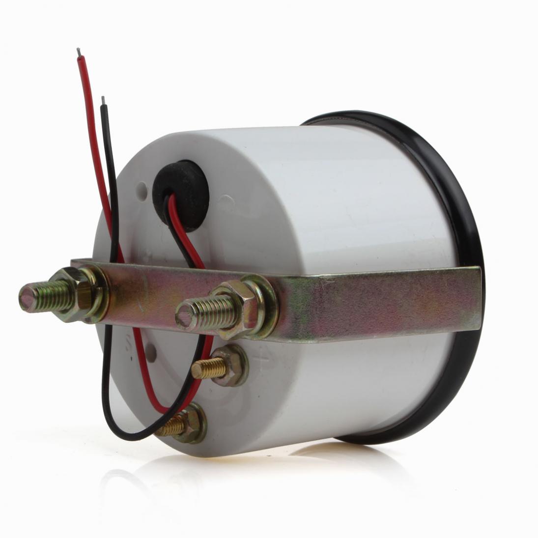 1 pc 2 " 52mm 12v dc 8 ~ 16v universell svart ledet elektrisk bil volt måler spenningsmåler som passer til bilmotorer