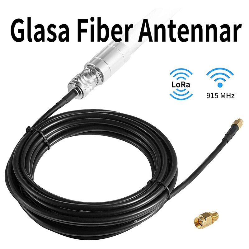 8DBi Long Range Cellular Ultra Distance LoRa Gateway Antenna Omni-Directional Glass Fiber LoRaWan 915MHz Antenna