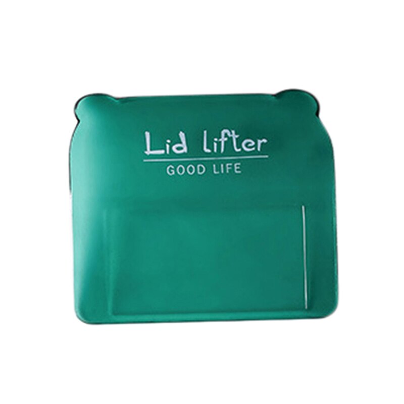 Toiletbril Houder Lifter Sanitaire Closestool Seat Cover Lift Handvat Toilet Seat Cover Lifter Badkamer Thuis Schoonmaken Tool Hogar: green