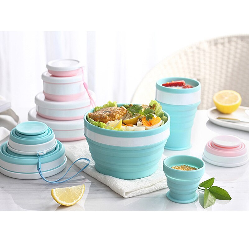 Nowy składany kubek silikonowy kubki robić kawy podróży składany kubek wody jedzenie stopień artykuły spożywcze odkryty kubek herbata kawa Handcup