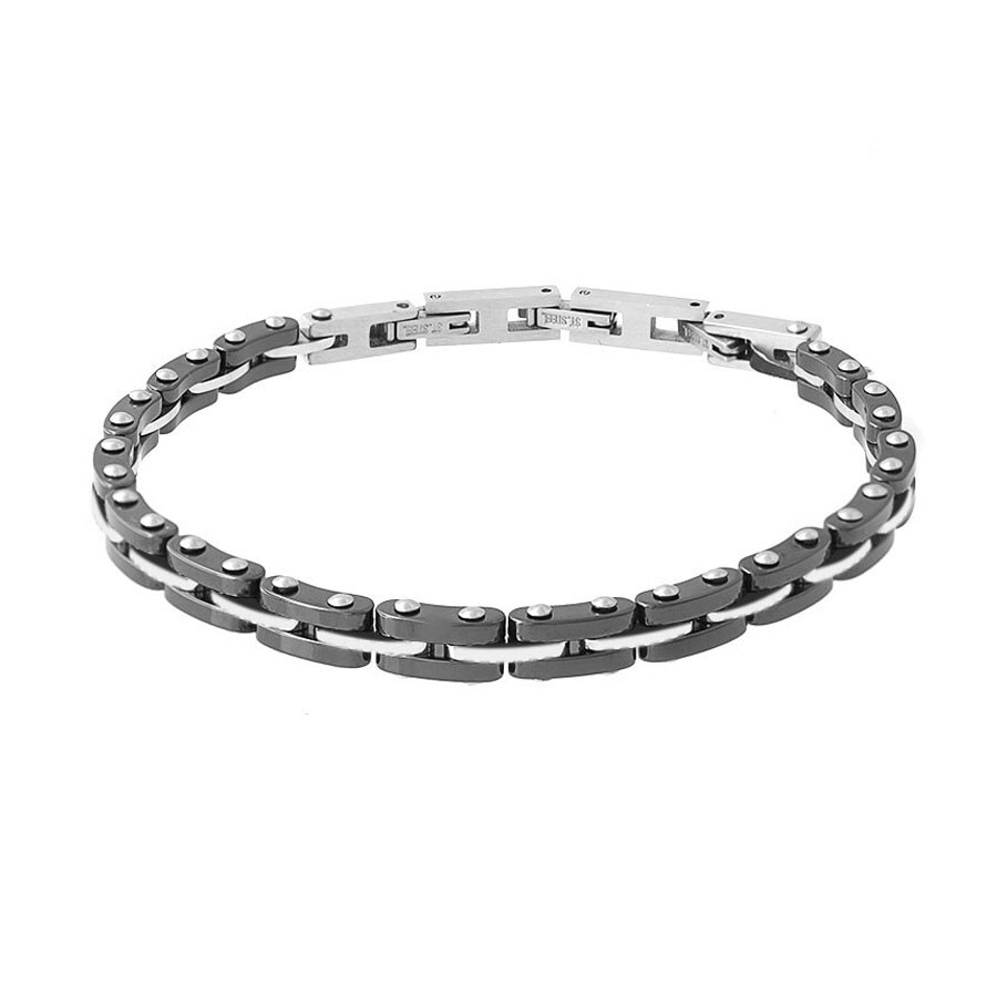 Runda 2020 moda cerâmica pulseira para homem aço inoxidável bracelts jóias