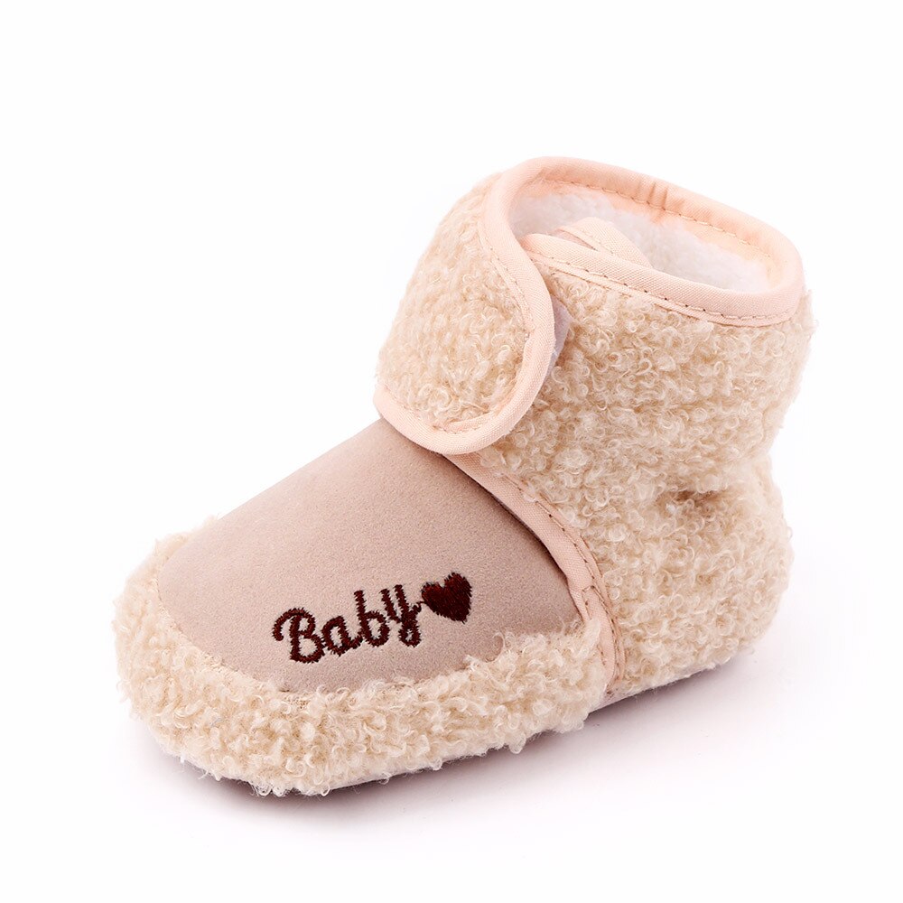 Top Brand Baby Shoes Plush Warm Winter Booties Soft Sole Toddler Booty Newborn Footwear Infant Boots for 1 Year Old Boys Shoes