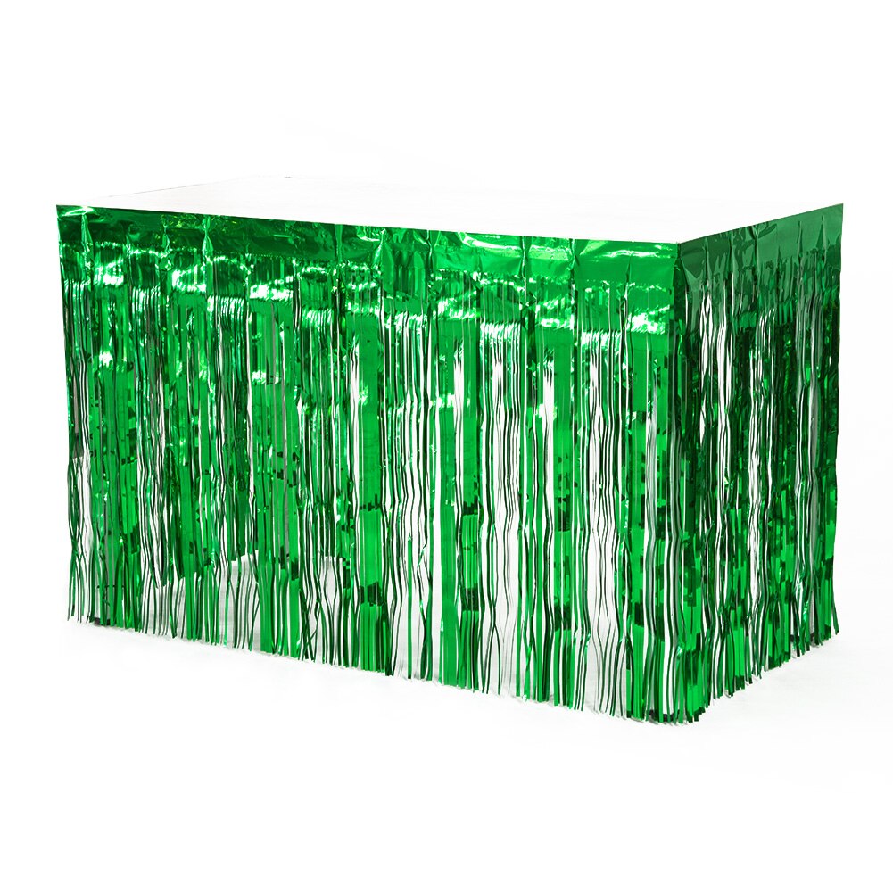 Polterabend baggrund gardiner glitter guld tinsel frynser folie gardin fødselsdag bryllup dekoration voksen jubilæum indretning: Grøn