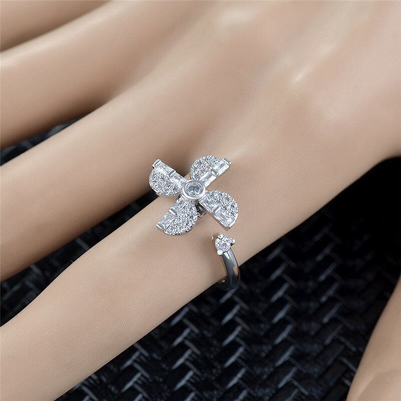 Vinger Spinner Ringen Fidget Angst Ring Voor Vrouwen Zonnebloem Verlichten Angst Ringen Draaien Anti Stress Ring Speelgoed Voor Meisje Vrouwen: J