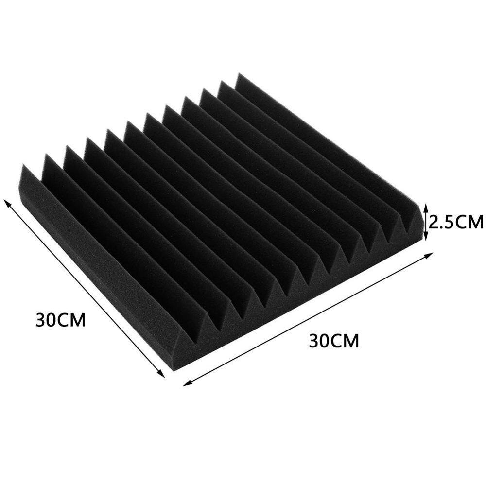 Ljudisolering akustisk studio absorberande kilskum 1 " x för ljudstudio 12 " paneler lämpliga plattor 12 " x vägg  f5 i 1