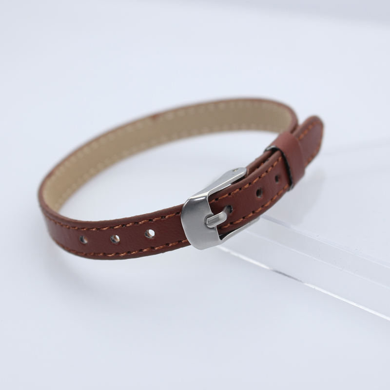 Nueva pulsera de cuero PU de 8mm para dijes deslizantes, pulsera con letras, Collar para mascotas, accesorios DIY, fabricación de joyas para mujer: Verde