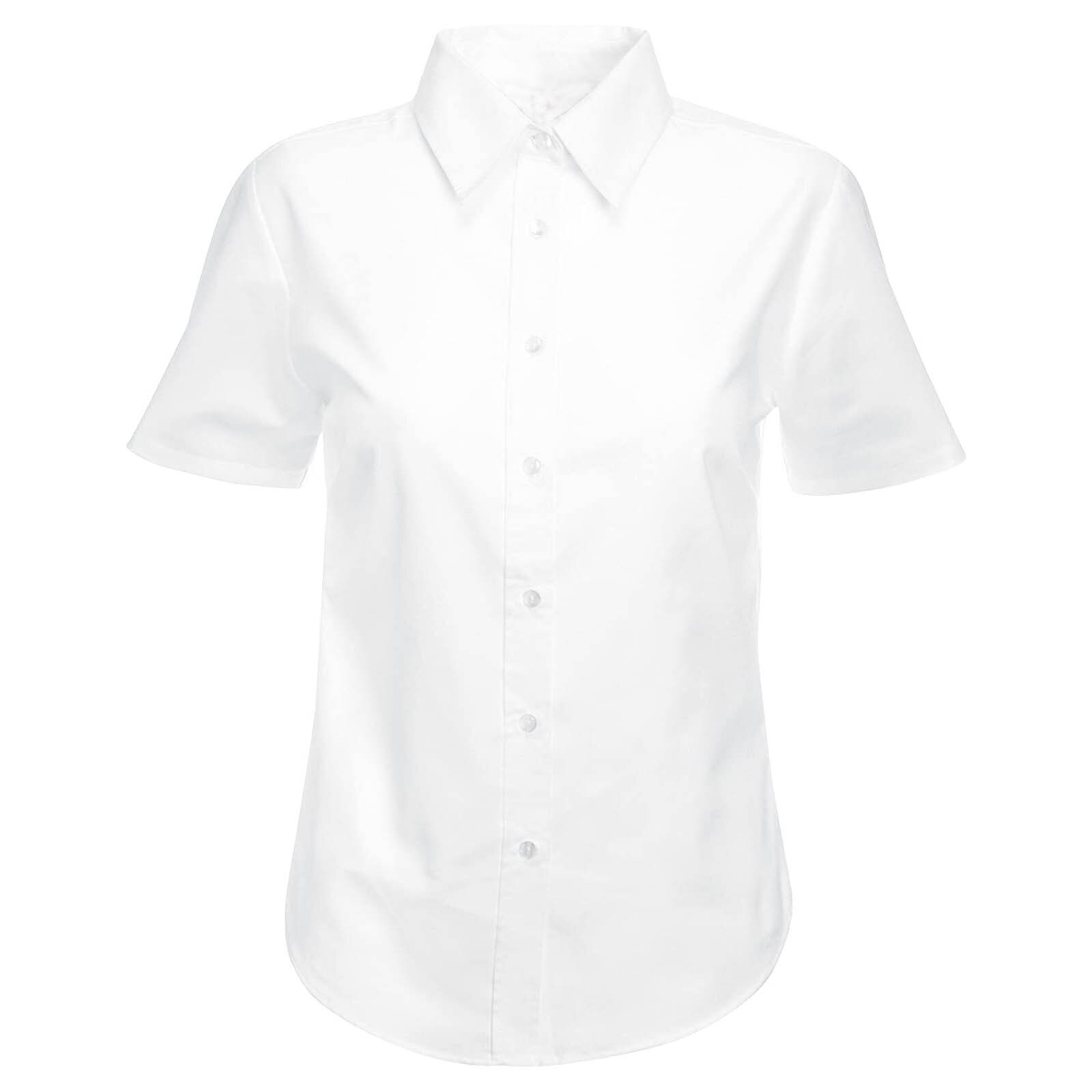 Girls School Blouse White Shirt Teenage Shirts Blouses Girls Short Sleeve Shirts Tops Girl School Uniform 10-18 Years Tops: White / 18