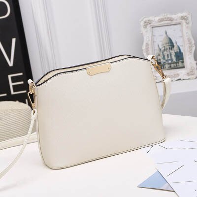 Mara Traum Neue Koreanische Trend Wilden Schulter Tasche Kreuz Muster Einfache Weibliche Shell Tasche Kleine Tasche Diagonal paket: AWhite