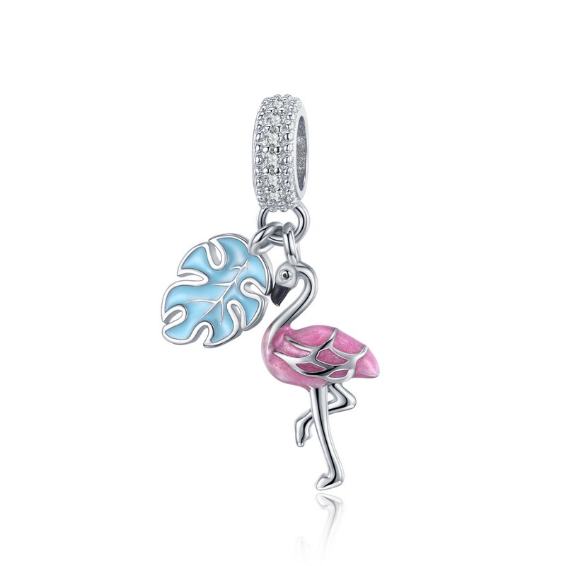 Breloque BISAER en Argent Sterling - Couronne Princesse, Robe, Château - pour Bracelets: Efc 277
