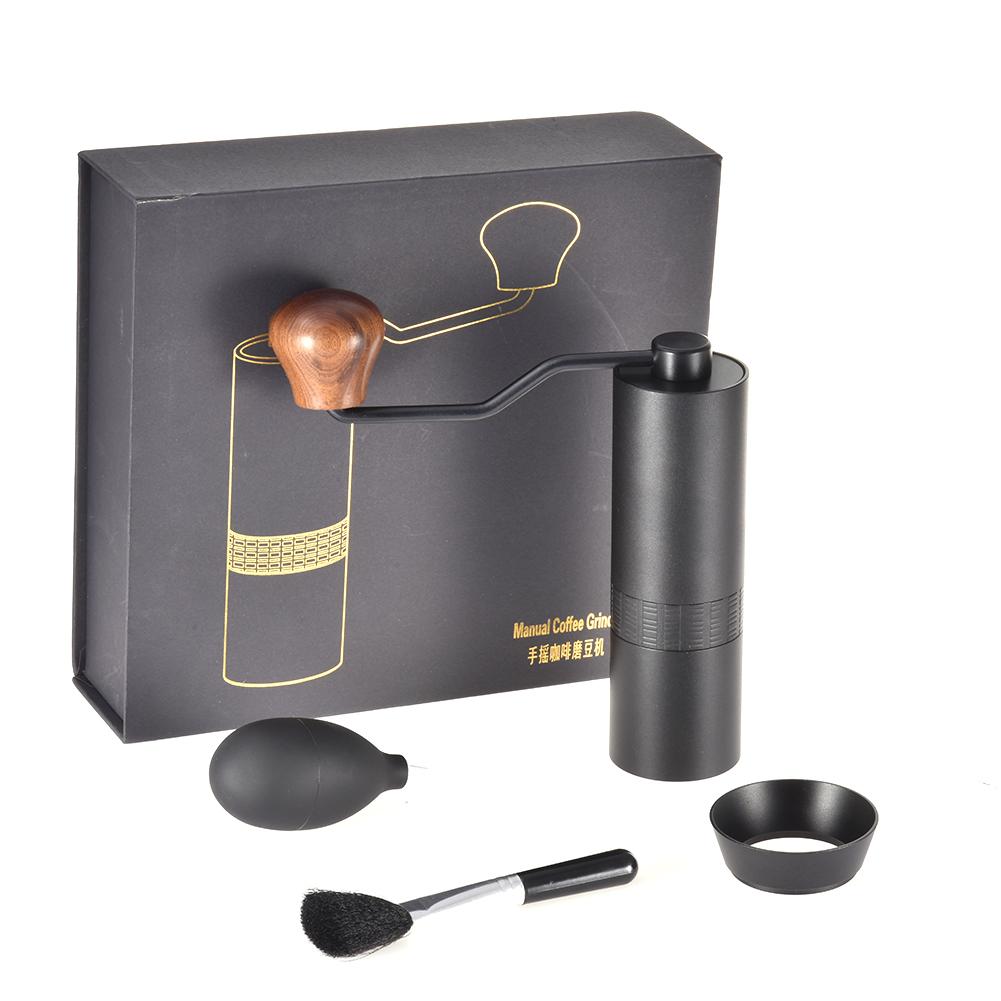 Manuell kaffekvarn burr kvarn för kaffebönor bärbar manuell bönburr kvarn rostfri stålkvarn kaffeverktyg