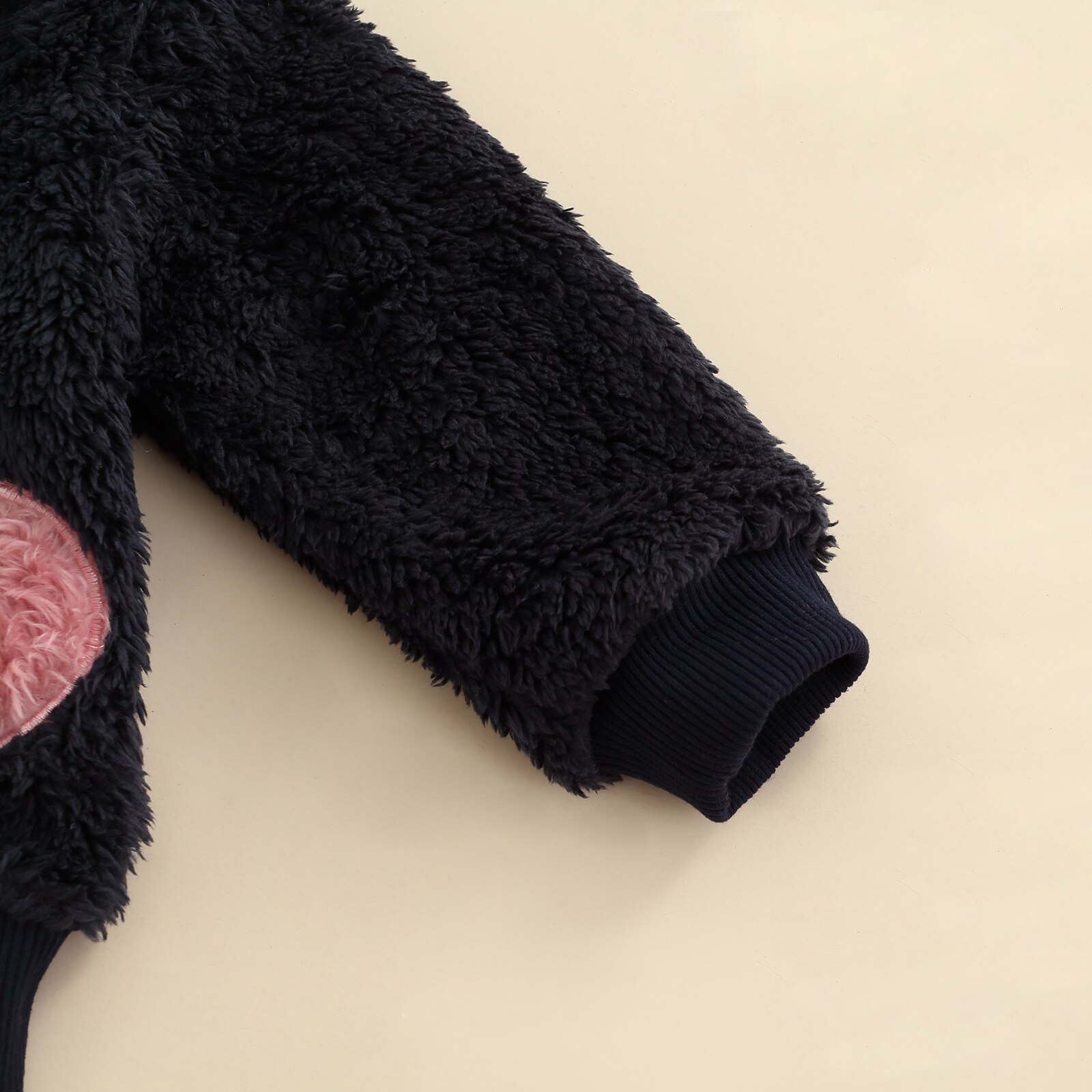 Citgeett Winter Kid Girl cappotto in velluto manica lunga collo con cappuccio cerniera tasche a cuore autunno caldo top allentati abiti