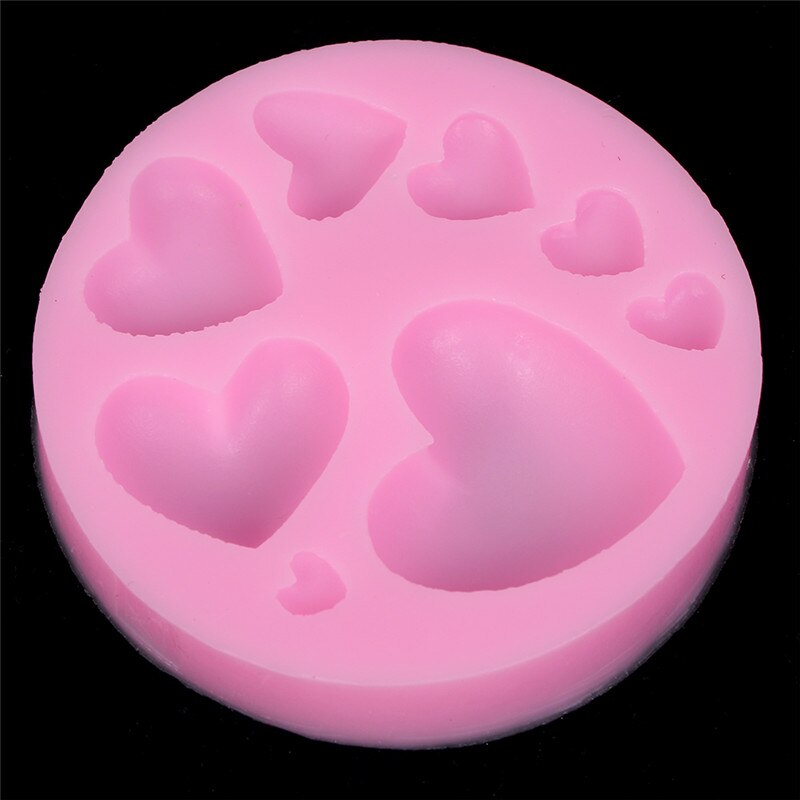 3D DIY Heart Fondant Cake Mold Silicone Cake Decorating Craft Sugar Chocolate Mould Baking Pastry Tools