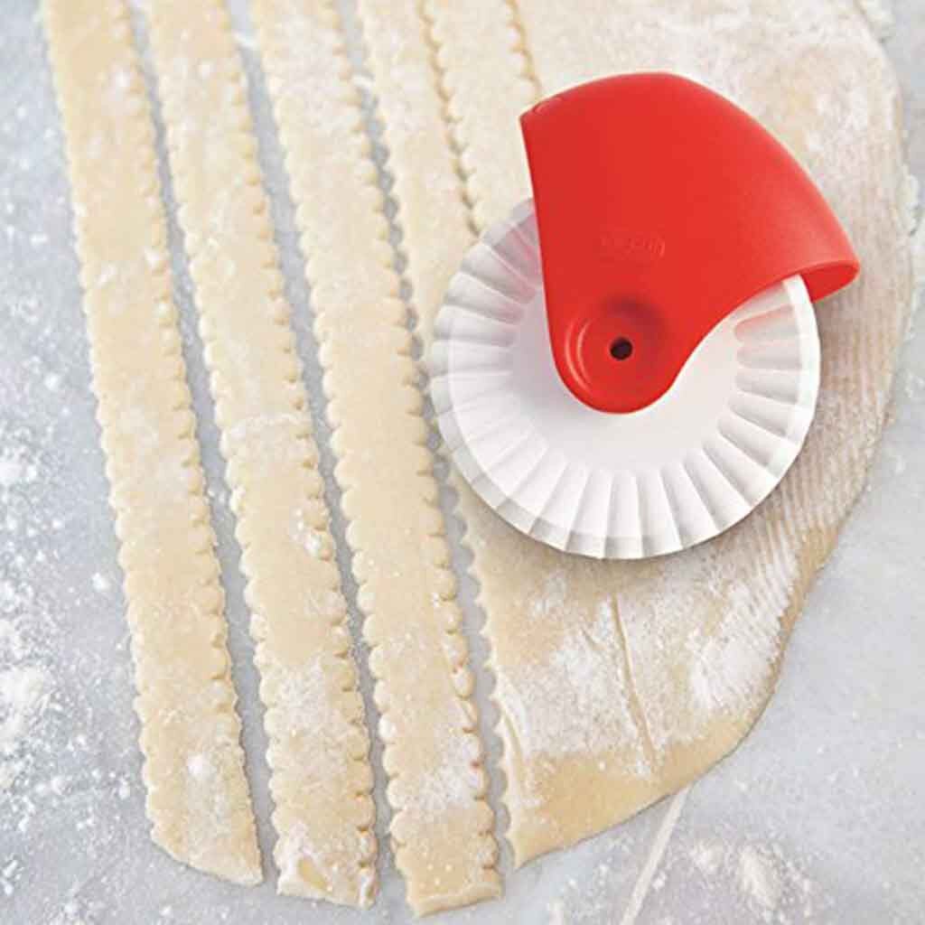 Gebak Leuker Rolling Wheel Decorateur Om Soepel Snijden Diy Roest-Proof Handleiding Noodle Cutter Mes Voor Keuken #2