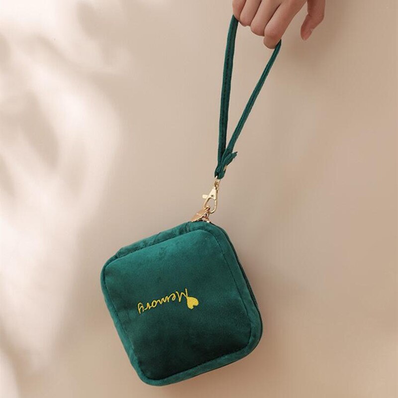 Purdored 1 Pc Mini Lipstick Zak Vrouwen Fluwelen Kleine Make Up Bag Travel Maandverband Zak Voor Meisjes Cosmetische Organizer case
