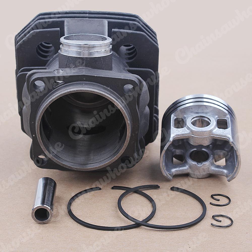 46mm cylinder stempel kit til oleo-mac 956 efco 156 emak 395023 motorsav oem 50012095 w ringstifter