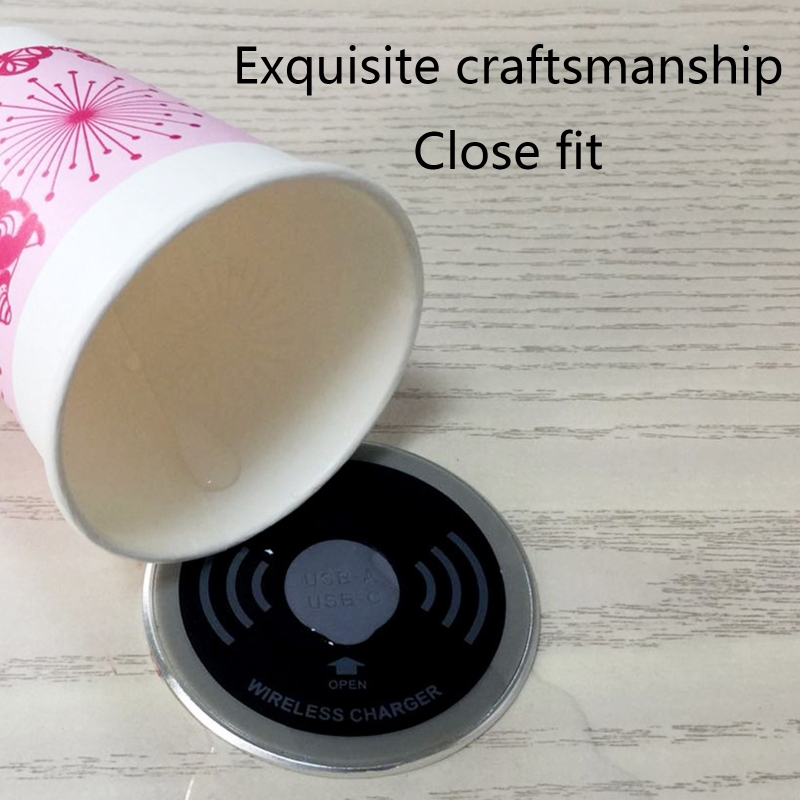 15w usb-c- und usb-a-schnellladegeräte, 3.0 integrierte qi-schnellladegeräte für desktop-geräte, integriertes ladegerät und markenprodukt