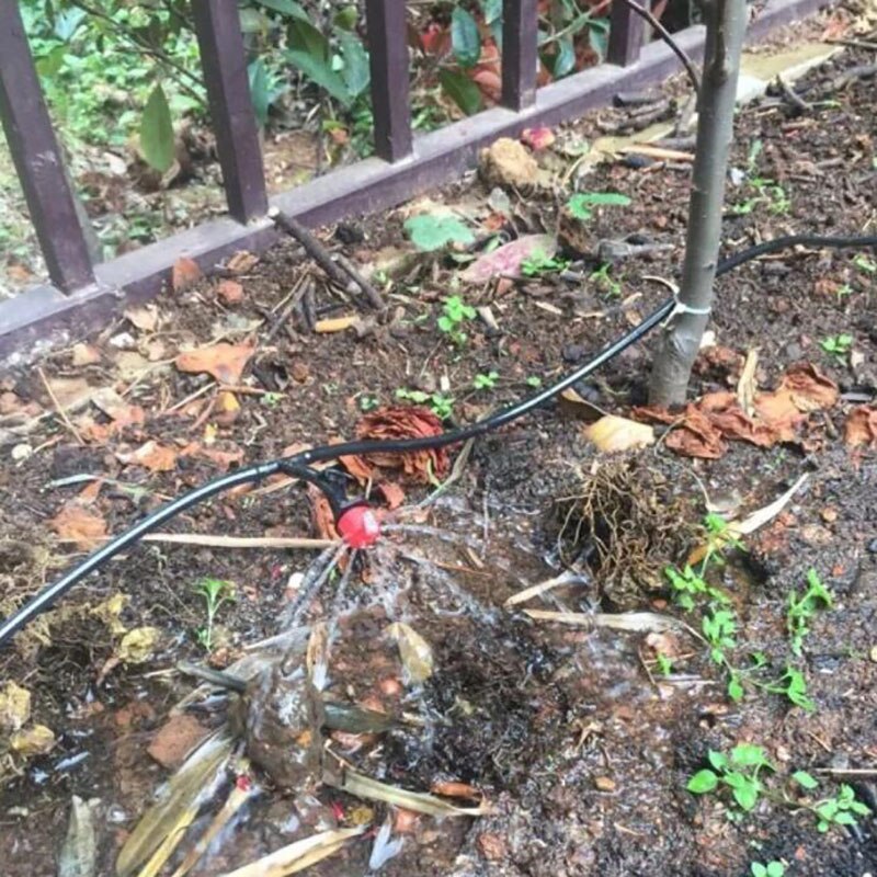 5-50M Garden watering Drip Irrigation Spray Nozzle Kit Micro sprinklers system 4/7mm hose plant veg Water irrigazione Set