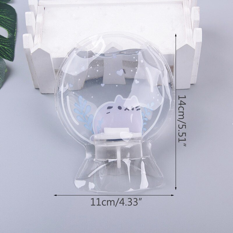 Bouillotte Ronde Transparente PVC Enfant Partie Transparente D'eau Visible Bouteille D'eau Chaude Hiver Bouteille D'eau Chaude