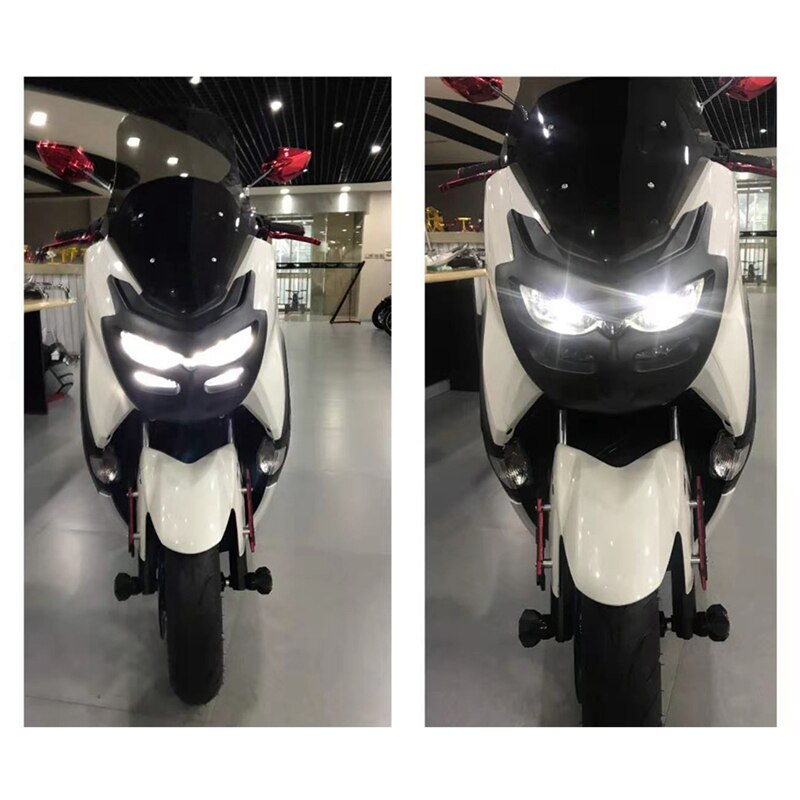 Motorcycle Nmax Mask Cover Nmax155 Front Lamp Mask Cover Cap Panel Shade for Yamaha Nmax155 Nmax125: Default Title