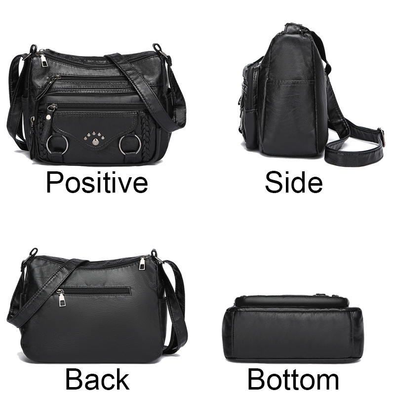 Muchos bolsos cruzados grandes de bolsillo para mujer 2024 Sac A Main Femme bolsos de lujo de cuero bolsos de mujer bolsos de de