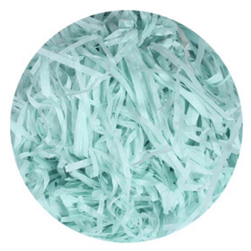 Kleurrijke Bruiloft Shred Papier Boxes Filler Papiersnippers Golfsnit Papier Bonbondoos Filler Valentine Confetti Shred Papier: light blue