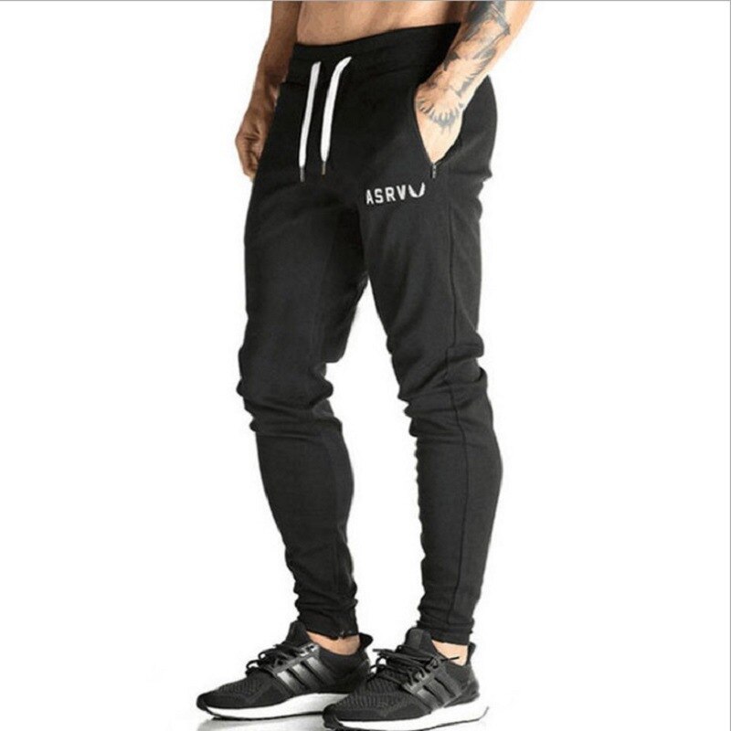 Sports Pants Men Summer Thin Slimming Embroidery Quick Pants Running Trousers Training Fitness Pants