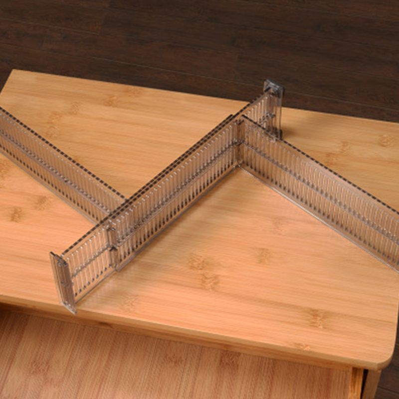 Séparateur tiroir ajustable en plastique, 2 pièces, séparateur à tiroir ajustable pour chaussettes, organisateur de rangement de placard pour bricolage
