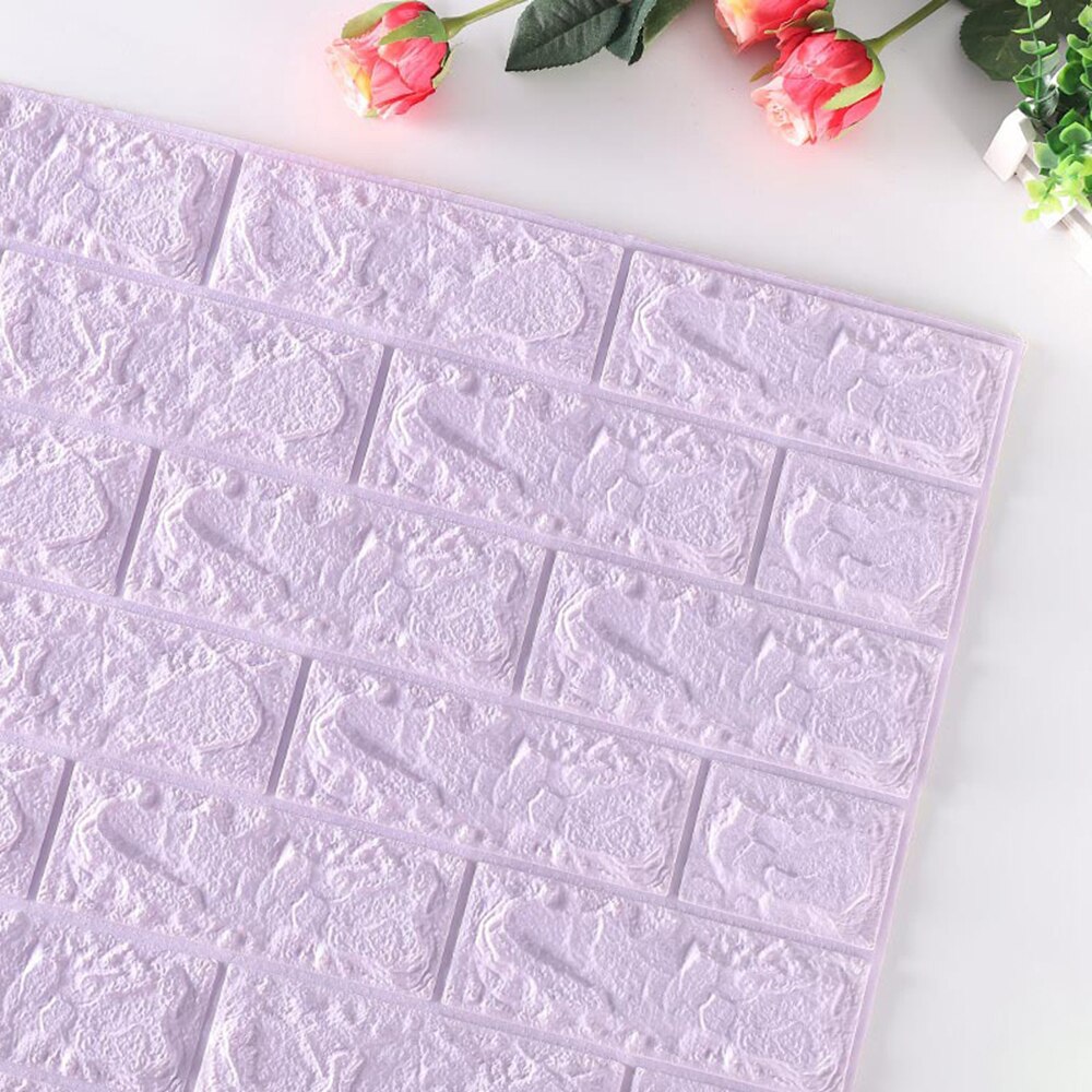 3D Wall Sticker Waterproof Self-adhesive Imitated Brick Wallpaper PE Foam Background For Living Room Kitchen TV Backdrop Decor: 16