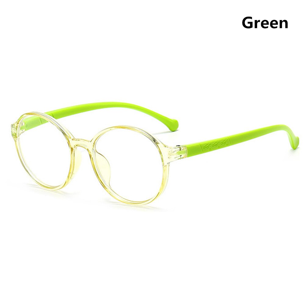 Gafas antiluz azul para niños y niñas, anteojos para protección en línea, con marco ultraligero, para ordenador: green
