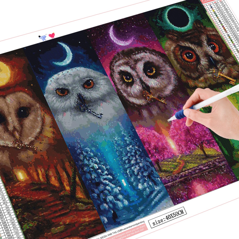 Huacan Diamond Painting Landschaft - Vollrunde Diamant Malerei Set Für Wanddekoration 30x40cm